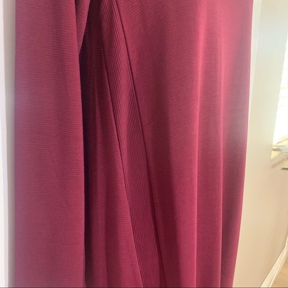 J. JILL WEAREVER COLLECTION Shift Ribbed Long Sleeve Dress Bordeaux Size… - Picture 10 of 12